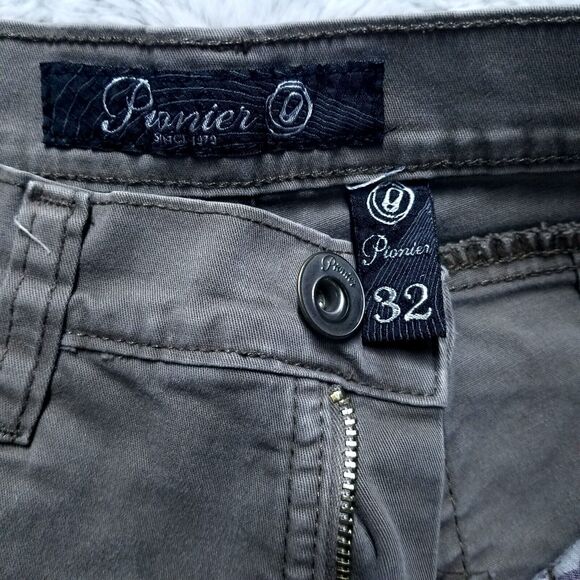 Pionier Jeans Mens 32x30 Brown Relaxed Straight Dark Wash Denim - Picture 9 of 13